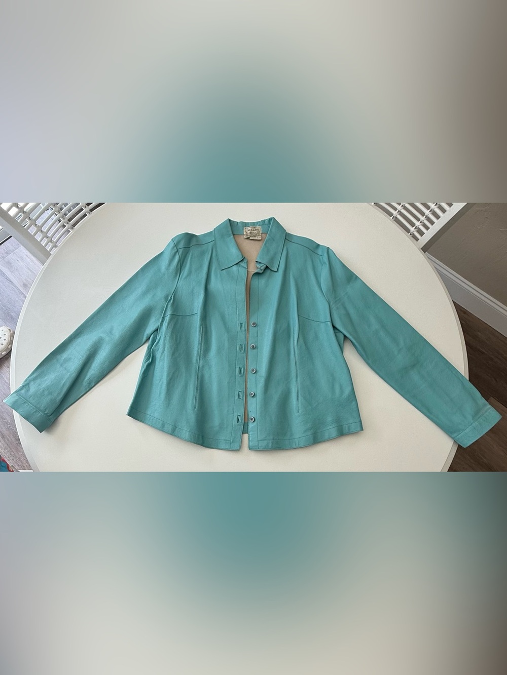 Vintage Live a Little 100% Leather Jacket — XL